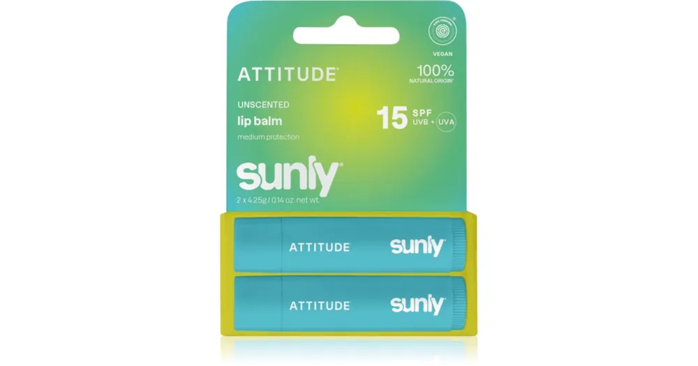 AttitudeSunly Lip Balm ajakbalzsam parfümmentes Árcsökkenés
