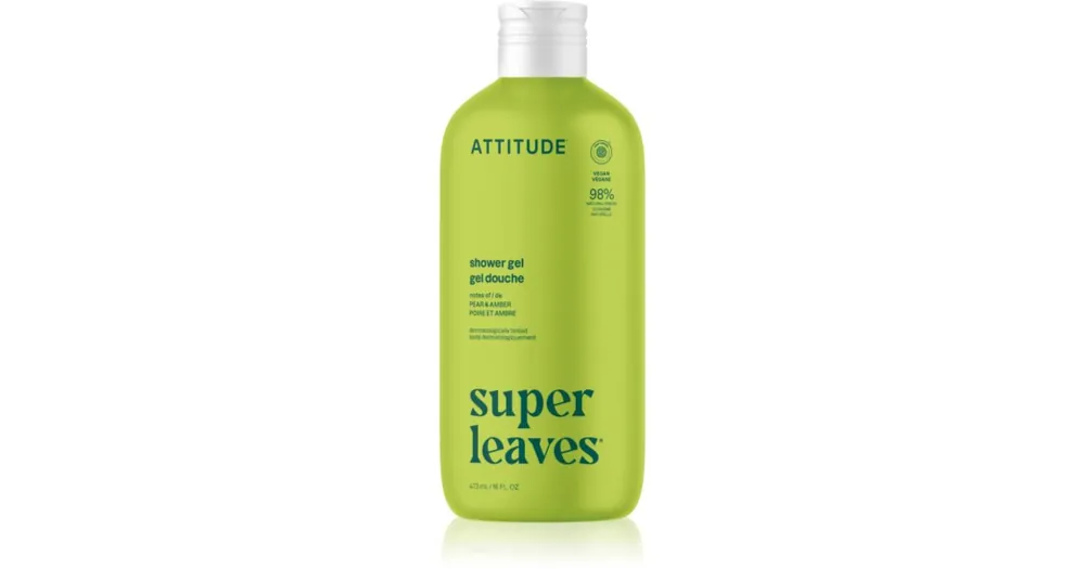 Gyors kiszállítás AttitudeSuper Leaves Pear & Amber nyugtató tusfürdő