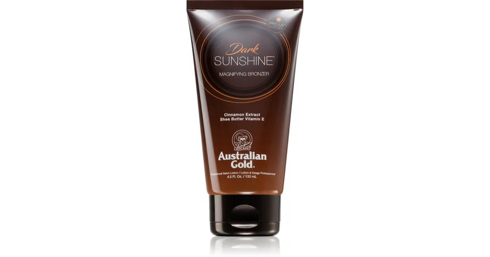 Australian GoldDark Sunshine Bronz testápolótej az intenzív barnulásért Újdonság