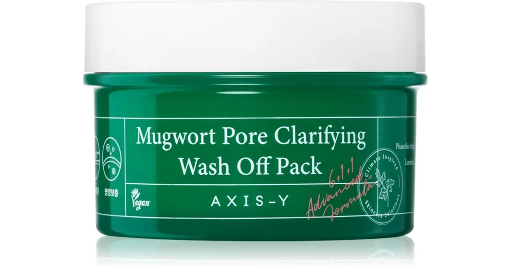AXIS-Y6+1+1 Advanced Formula Mugwort Pore Clarifying Wash Off Pack mélyen tisztító maszk nyugtató hatással Vedd meg online