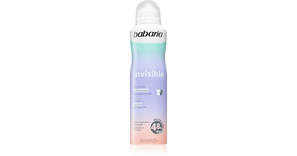 Szuper akció BabariaDeodorant Invisible izzadásgátló spray a fehér és sárga foltok ellen