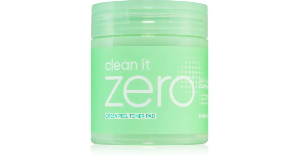 Banila Co.clean it zero Green Peel Toner Pad arctisztító peeling párnácskát zsíros és problémás bőrre Kedvezmény