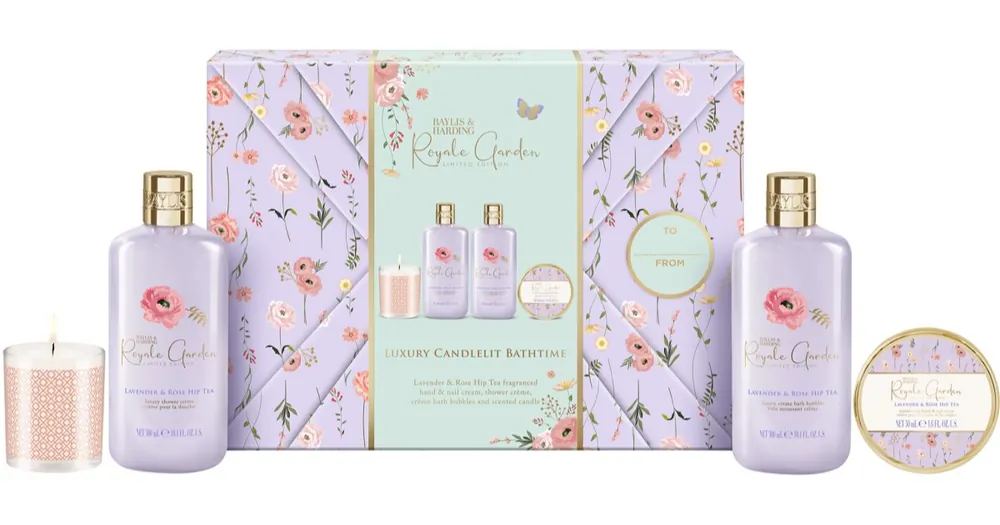 Biztonságos fizetés Baylis & HardingRoyale Garden Lavender & Rose Hip Tea ajándékszett