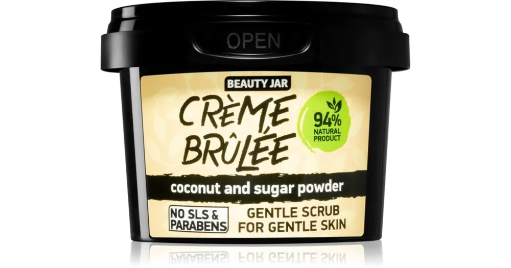 Beauty JarCrème Brûlée finom hámlasztó krém az arcra Gyors kiszállítás