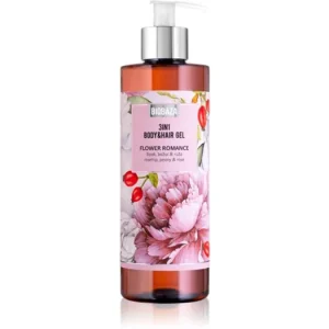 Vedd meg online BIOBAZA3in1 Body&Hair Gel Flower Romance sampo, kondicionáló és tusfürdő 3 in 1