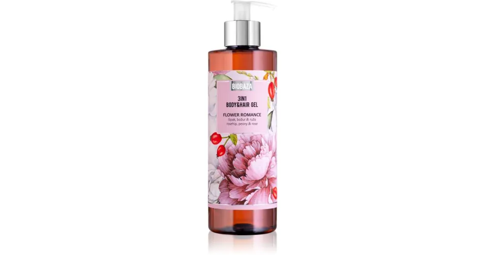 Vedd meg online BIOBAZA3in1 Body&Hair Gel Flower Romance sampo, kondicionáló és tusfürdő 3 in 1