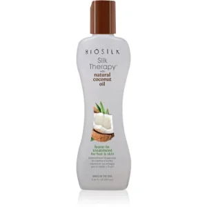 BiosilkSilk Therapy Natural Coconut Oil öblítést nem igénylő hidratáló ápolás haj és test Kiárusítás