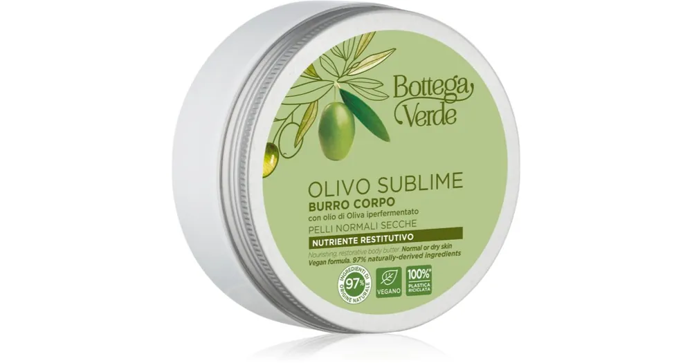 Expressz szállítás Bottega VerdeOlivo Sublime tápláló vaj a testre olívaolajjal