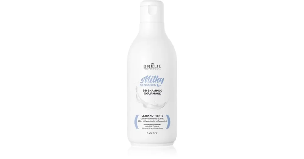 Brelil ProfessionalMilky Sensation BB Shampoo regeneráló sampon a gyenge és sérült hajra Kedvezmény