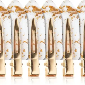 Expressz kézbesítés BrushworksGold Flake No Crease Clips hajtű átlátszó