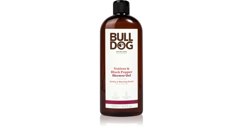 BulldogVetiver and Black Pepper fürdőgél férfiaknak Biztonságos vásárlás
