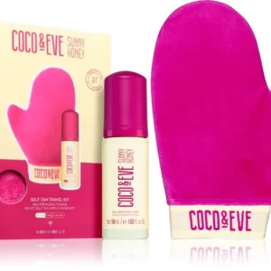 Coco & EveSunny Honey Ultimate Glow Travel Kit önbarnító hab kesztyűvel utazási csomag Vedd meg online