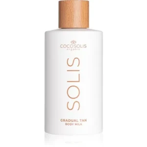 Ne maradj le COCOSOLISSOLIS Gradual Tan Body Milk önbarnító tej a fokozatos barnulásért