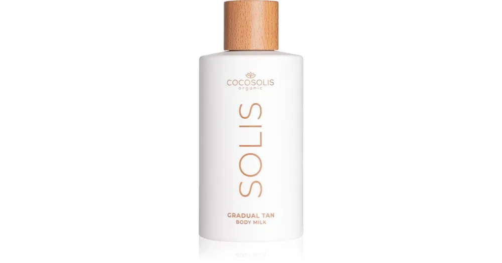 Ne maradj le COCOSOLISSOLIS Gradual Tan Body Milk önbarnító tej a fokozatos barnulásért