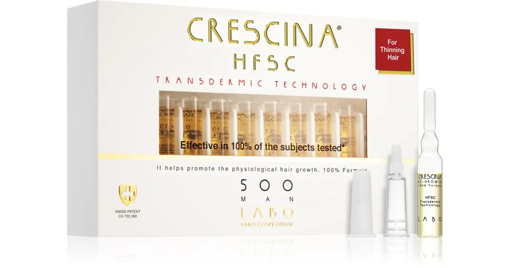 CrescinaTransdermic 500 Re-Growth hajnövekedést serkentő ápolás uraknak Kedvezményes ár