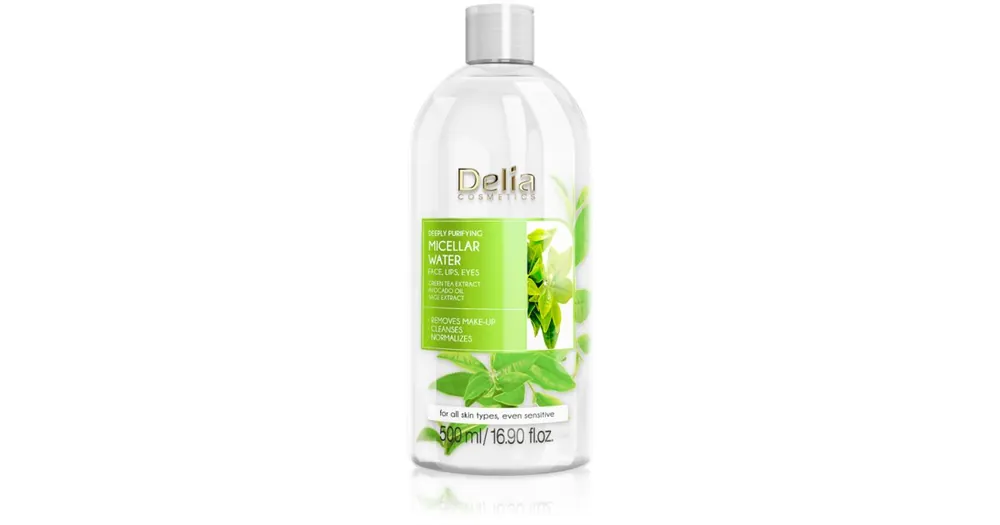 Utolsó esély Delia CosmeticsMicellar Water Green Tea felfrissítő tisztító micellás víz