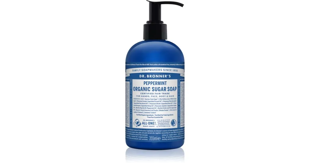 Szuper ajánlat Dr. Bronner’sPeppermint folyékony szappan testre és hajra