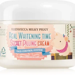 ElizaveccaMilky Piggy Real Whitening Time Secret Pilling Cream hidratáló-puhító krém peeling hatással Kedvezmény