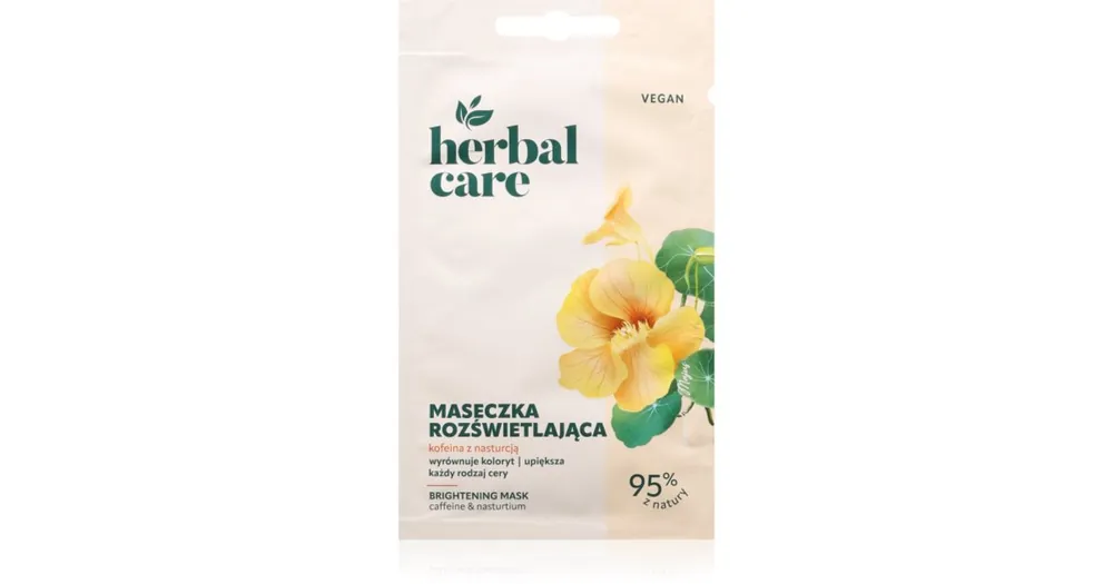Csak ma FarmonaHerbal Care Caffeine & Nasturtium élénkítő maszk arcra, nyakra és dekoltázsra