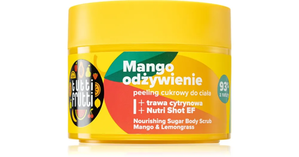 FarmonaTutti Frutti Tango Mango cukor peeling a bőr táplálására és a gyengéd tisztítására Expressz szállítás