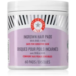 First Aid BeautyIngrown Hair Pads hámlasztó kendők benőtt szőrszálakra Azonnali szállítás