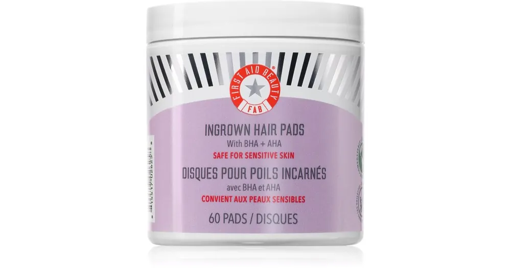 First Aid BeautyIngrown Hair Pads hámlasztó kendők benőtt szőrszálakra Azonnali szállítás