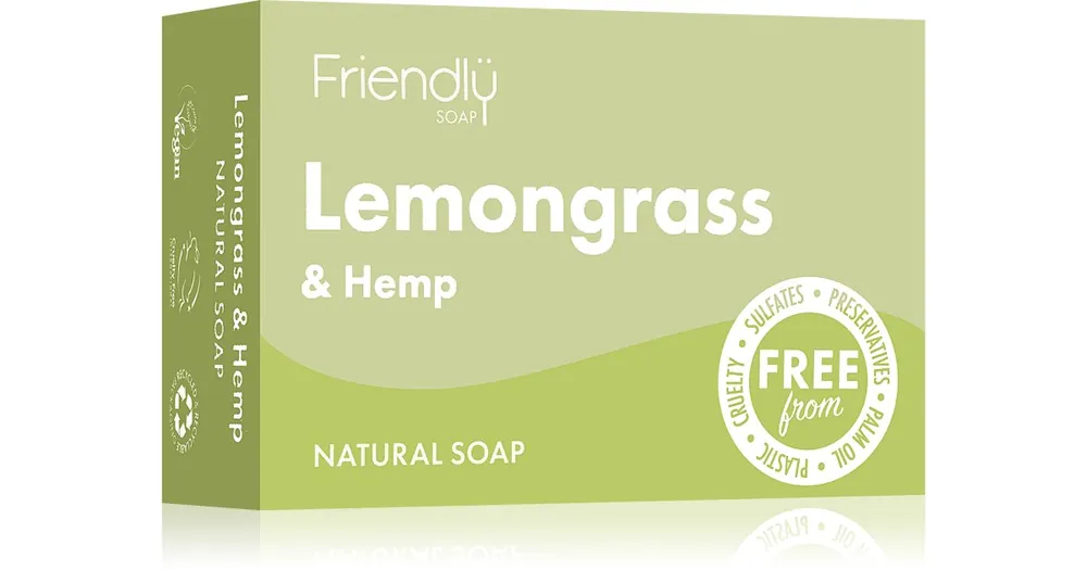 Friendly SoapNatural Soap Lemongrass & Hemp természetes szappan Legnépszerűbb