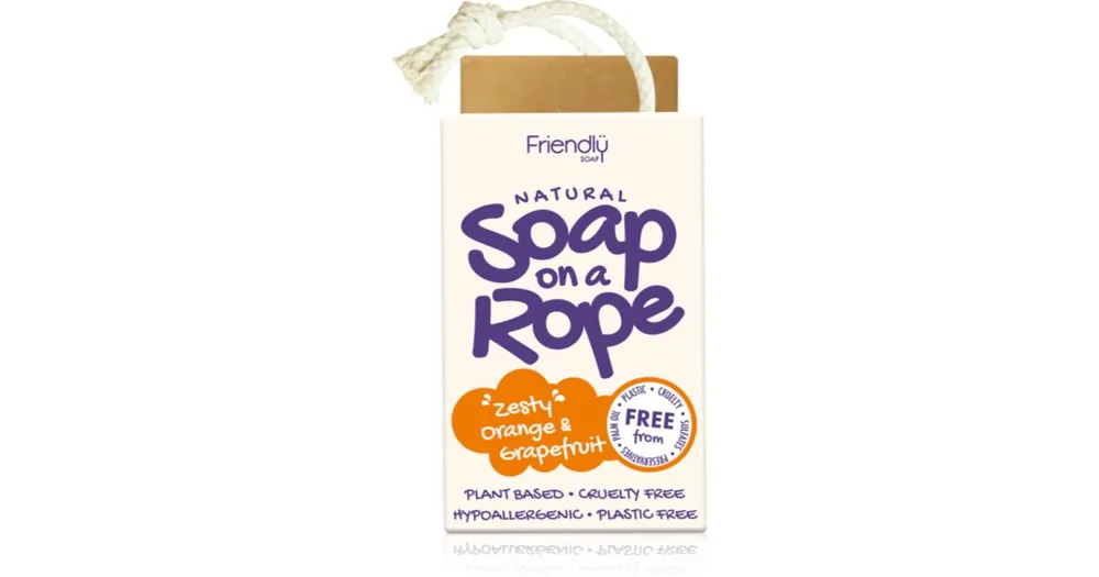 Friendly SoapSoap on a Rope Orange & Grapefruit természetes szappan zsinóron Nézd meg most