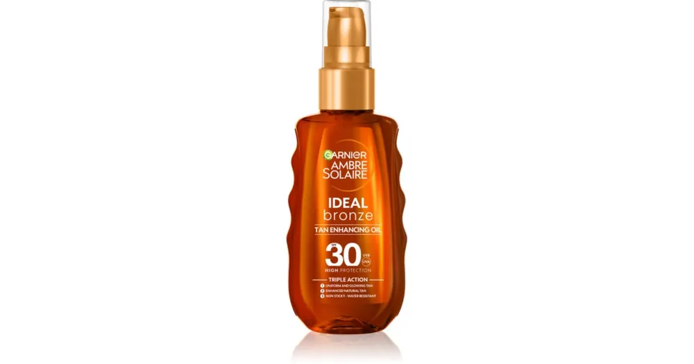 GarnierAmbre Solaire Ideal Bronze ápoló- és napvédő olaj SPF 30 Exkluzív ajánlat