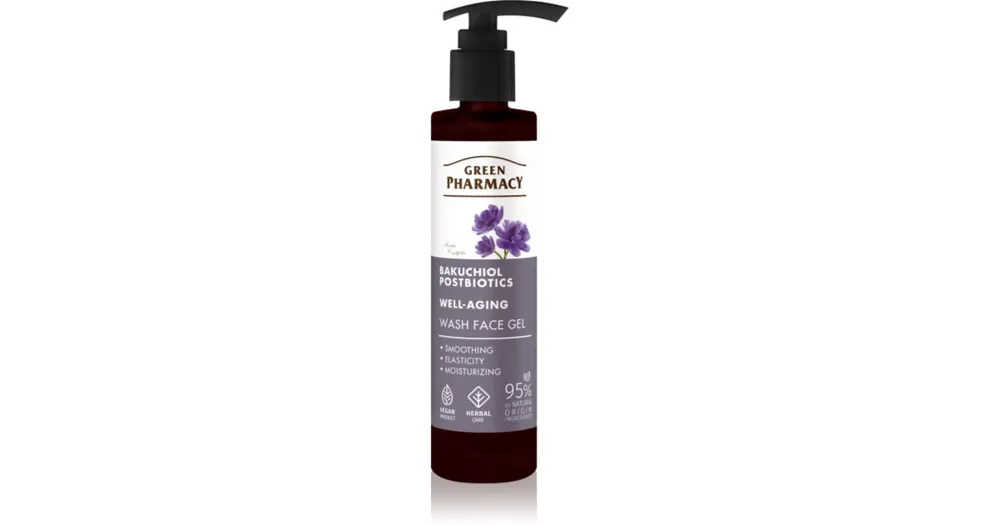 Green PharmacyBakuchiol & Postbiotics Face Wash Gel arclemosó gél Azonnal elérhető