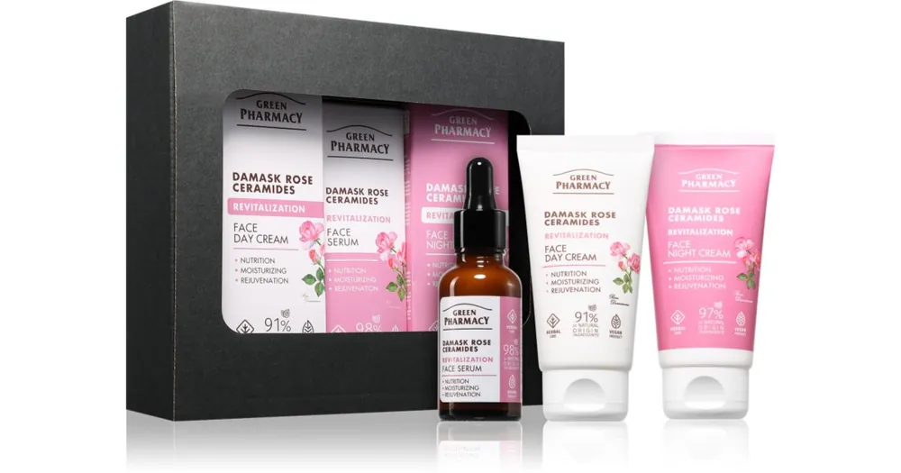 Green PharmacyDamask Rose & Ceramides Set ajándékszett a tökéletes bőrért Akció