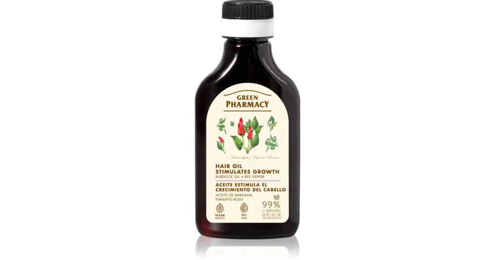 Green PharmacyRed Peppers Burdock Oil hajnövekedést serkentő bojtorján olaj Bestseller