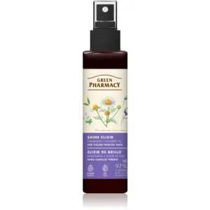 Green PharmacyChamomile & Flaxseed oil Elixir öblítést nem igénylő elixír festett hajra Expressz szállítás