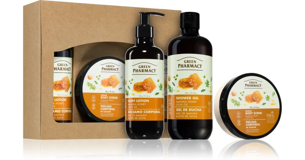 Rendeld meg most Green PharmacyManuka Honey & Olive Oil SET ajándékszett