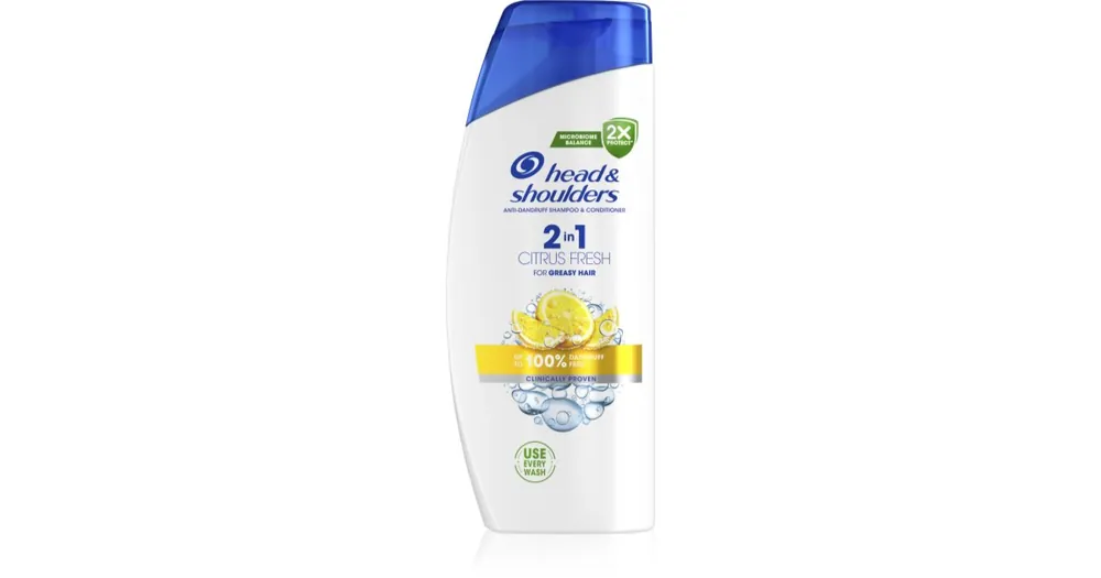 Vedd meg most Head & ShouldersCitrus Fresh 2v1 korpásodás elleni sampon zsíros hajra