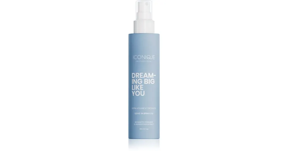 ICONIQUE ProfessionalDREAMING BIG LIKE YOU Volume & Thickness leöblítést nem igénylő spray dúsabb hatásért Újdonság