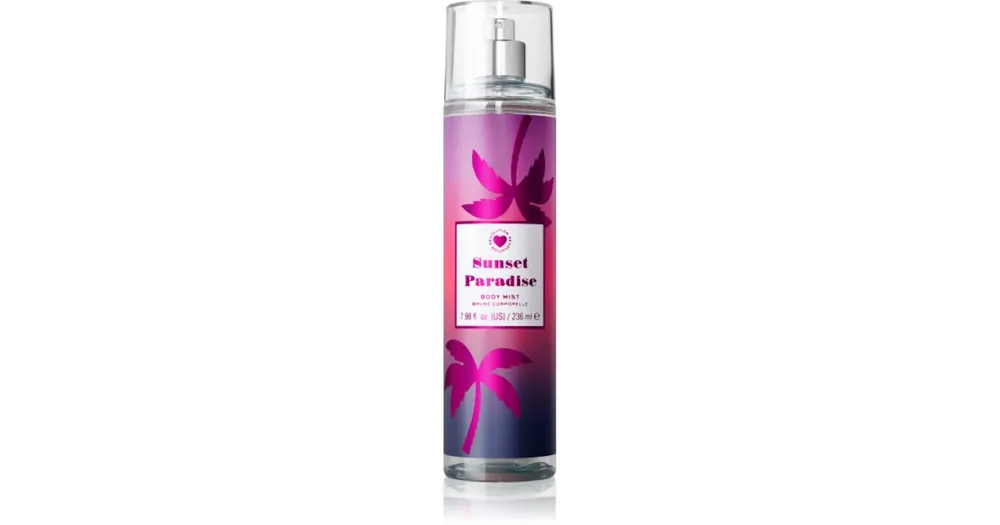Bestseller I Heart RevolutionBody Mist Tropical Paradise parfümözött spray a testre