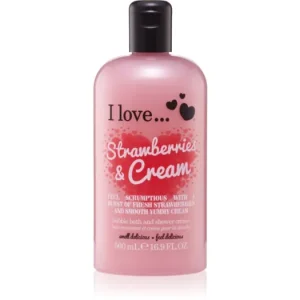 I LoveStrawberries & Cream tusoló és fürdő krém Végkiárusítás