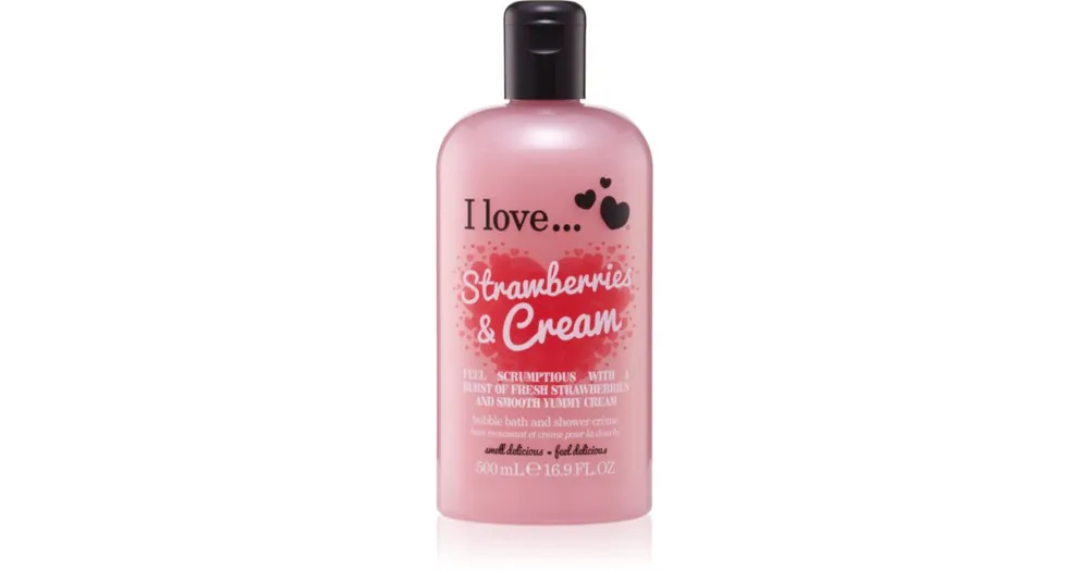I LoveStrawberries & Cream tusoló és fürdő krém Végkiárusítás