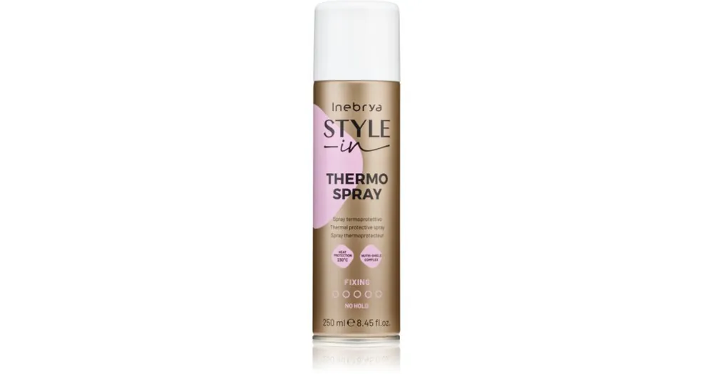 Legkelendőbb InebryaStyle-In Thermo-Protector védő spray a hajformázáshoz, melyhez magas hőfokot használunk