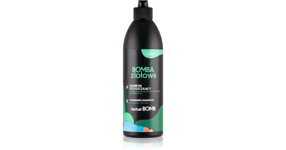 JoannaHerbal Bomb Cleansing Shampoo mélyen tisztító sampon zsíros hajra és fejbőrre Árengedmény