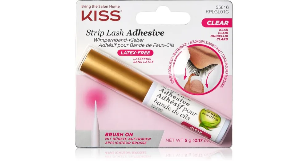 KISSStrip Lash Adhesive átlátszó ragasztó műszempillákra Gyors szállítás
