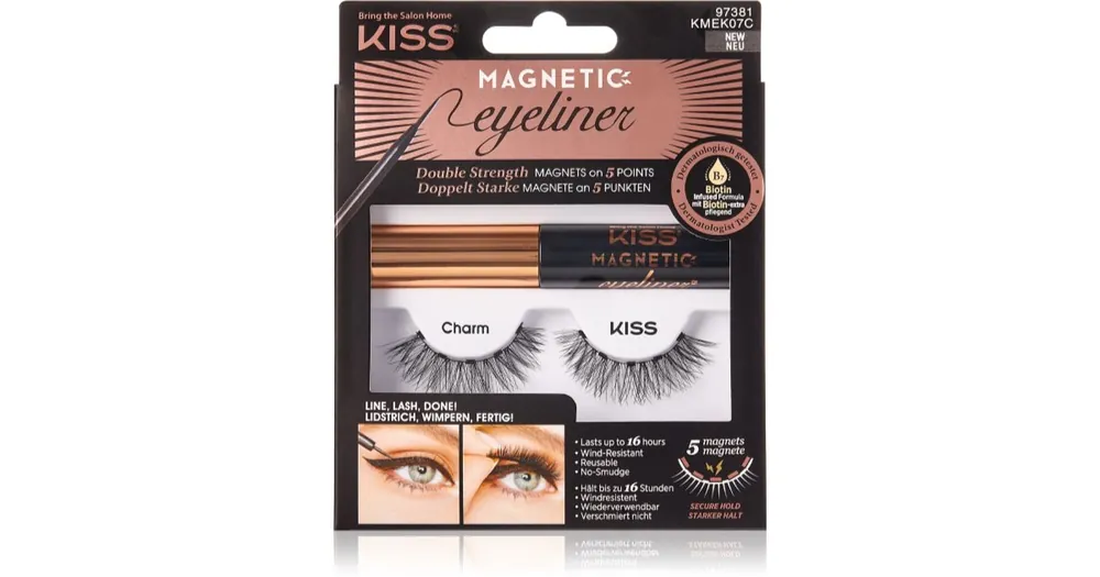 Ne maradj le KISSMagnetic Eyeliner & Eyelash Kit mágneses műszempilla