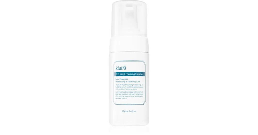 Alacsony ár KlairsRich Moist Foaming Cleanser tisztító hab hidratáló hatással