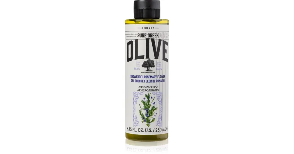 KorresPure Greek Olive & Rosemary Flower felfrissítő tusfürdő gél Azonnal elérhető