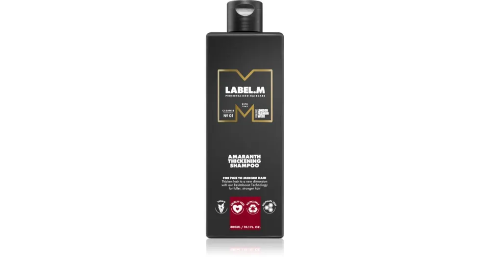Csak ma label.mAmaranth dúsító sampon a finom hajért