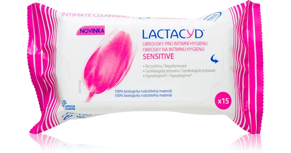 Olcsóbb LactacydSensitive papírtörlők az intim higiéniához