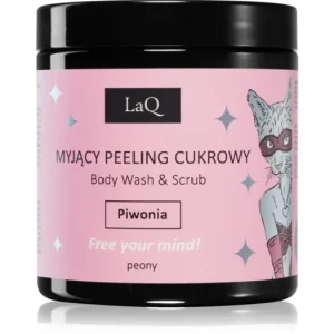 LaQKitten Peony tisztító peeling testre Ne maradj le