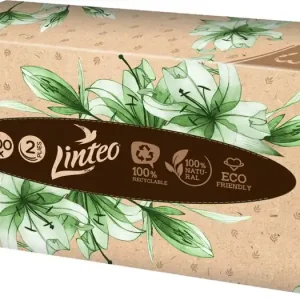 LinteoPaper Tissues Two-ply Paper, 100 pcs per box papírzsebkendő Szuper ajánlat