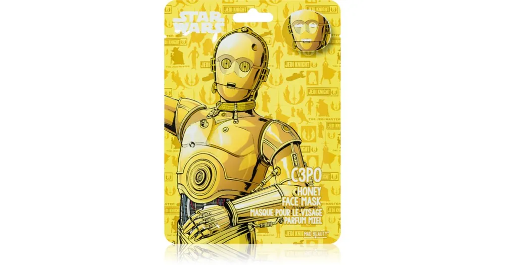 Expressz kézbesítés Mad BeautyStar Wars C3PO hidratáló gézmaszk mézzel